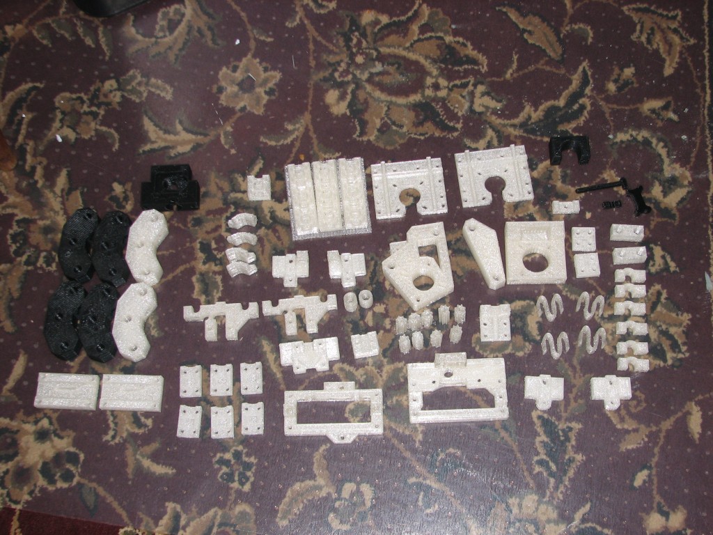 Set of RepRap parts